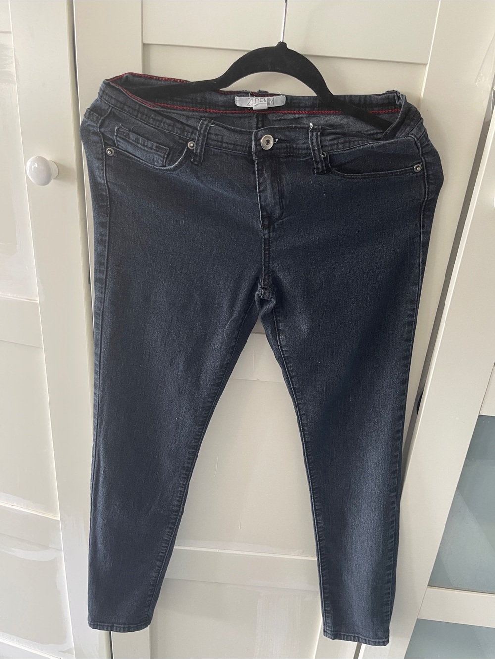 2.1 Denim Dark Blue Skinny Jeans